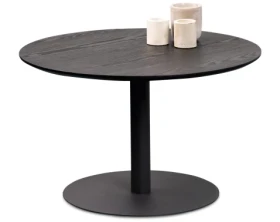 Okrúhly konferenčný stolík Ida, 60 cm, čierny jaseň%
