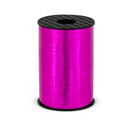 Tmavě růžová stuha 5 mm/225 m - PartyDeco