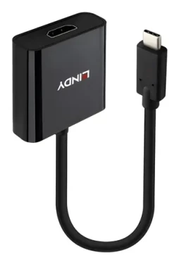 Lindy USB-C na HDMI 4K60 čierna / Adaptér / 0,15 m (43438)