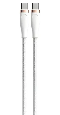 Devia Star Series USB-C/USB-C biela / Nabíjací kábel / 1,5 m (6938595387647)