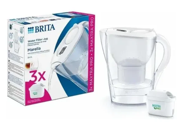 Brita Marella Cool biela 2024 + 3x Maxtra PRO Pure / filtračná kanvica na vodu / 2.4l (1052791)