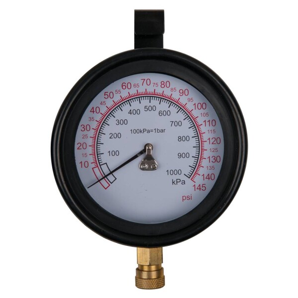 KS Tools 150.2326 Manometer Ø 100,0 mm, 0 - 10 bar s 1/4" rýchlospojkou; 150.2326