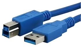 MediaRange prepojovací kábel USB-A - USB-B modrá 3 m / Kábel USB 3.0 / USB 3.2 Gen 1 (MRCS149)