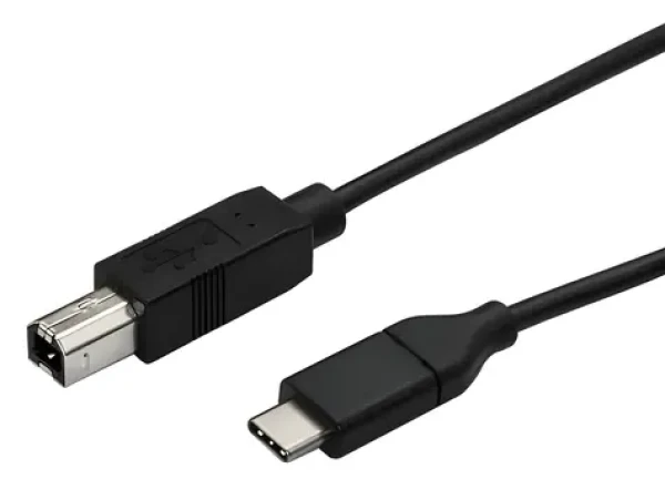 StarTech čierna / Kábel USB-C na USB-B / 480 Mbit/s / 0,5 m (USB2CB50CM)