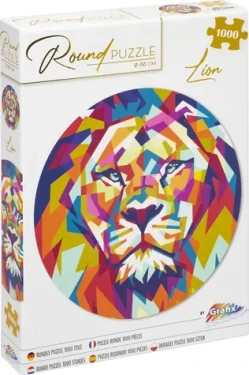 GRAFIX Okrúhle puzzle Lev