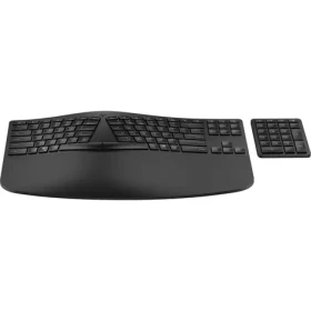HP 960 Ergonomic čierna / bezdrôtová ergonomická klávesnica / nožnicové klávesy / USB / Bluetooth / CZ-SK Layout / numerick (7E755AA#BCM)