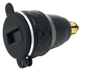 Interphone DIN adaptér s 2 x USB výstupom pre motocykle max. 4.2 A čierny (ACCDIN2USBALU19)