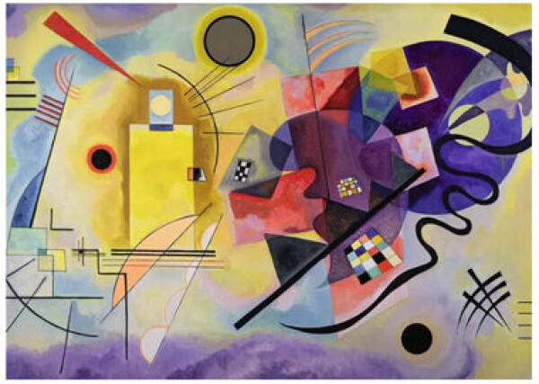 Ravensburger Wassily Kandinsky: Žltá červená modrá