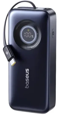 Baseus EnerCore CR11 20000 mAh čierna / Powerbanka / 67W / USB-C zaťahovací kábel (E0027H00)