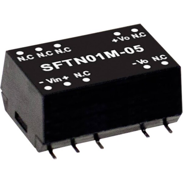 MEAN WELL SFTN01N-15 DC / DC menič napätia, modul 67 mA 1 W Počet výstupov: 1 x; SFTN01N-15