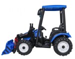 Mamido Detský elektrický traktor MEGA D68 24V s prívesom modrý
