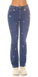 Sexy Musthave Bootcut Jeans "Hearts" denimblue 38