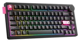 ONIKUMA MT706 čierna / Herná klávesnica / mechanická / 2,4 GHz / Bluetooth / RGB (MT706 black)