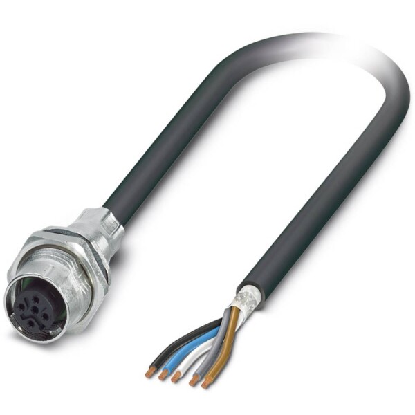 Flush-type connector SACCBP-FS-5CON-M16/1,0-PUR SCO 1419328 Phoenix Contact; 1419328