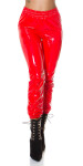 Sexi latexové nohavice red S