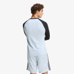 Tričko adidas 3-Stripes Long-Sleeve Top Long-Sleeve Top Crystal Sky XXL