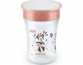 NUK hrnček Magic Cup s viečkom 230ml / červená (10255024)