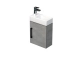 Kúpeľňová skrinka s umývadlom SAT Cube Way 40x47,5x20 cm betón mat CUBE320401DCBE CUBE320401DCBE