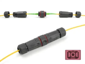 DeLock optický adaptér SC-SC vodeodolný / Adaptér / SC Simplex / OM4 / Multi mode (87872)