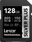 Lexar Professional Silver Plus SDXC 128 GB Class 10 UHS-I/U3 V30 (LSDSIPL128G-BNNNG)
