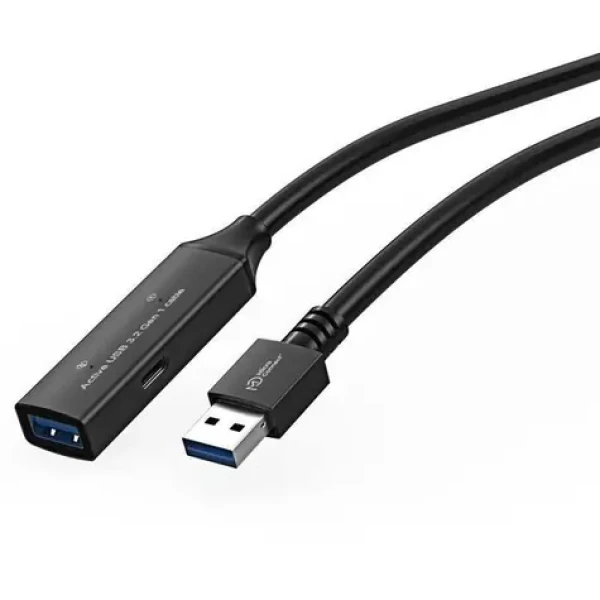 MicroConnect Active predlžovací kábel USB3.0 A (M) - USB3.0 A (F) 5m čierna / 5000Mbit/s (USB3.0AAF5A)