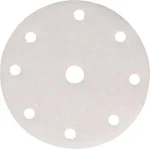 Makita P-37851 / Brúsny papier na drevo | kov | kameň / Zrnitosť K80 / Priemer 150 mm / 9 otvorov / 10 ks (P-37851)