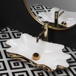 REA - Umývadlo na dosku Infinity White Gold REA-U3400
