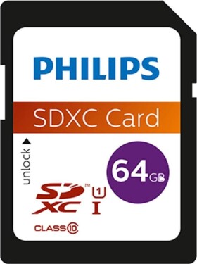Philips SDXC 64 GB Class 10 UHS-I/U1 V10 (FM64SD55B/10)