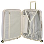 Veľký škrupinový kufor Charm London 23169 L Cream