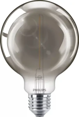 Philips Vintage E27 G93 2W smoky / LED žiarovka / 100 lm / O 9,5 cm (SKL000388853)