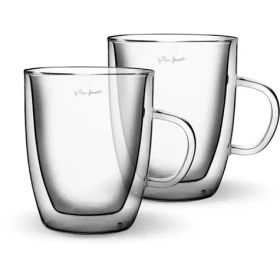 Lamart Vaso Sada 2 pohárov na čaj 420ml číra / Borosilikátové dvojité sklo (8590669225644)