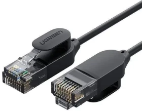 Ugreen NW122 čierna / Sieťový kábel / RJ45 / Cat.6A UTP / 1,5 m (UGR388BLK)