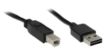 Good Connections USB 2.0 Easy AB čierna / Kábel / USB-A - USB-B / obojstranný konektor / 3 m (2510-EU03)