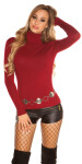 Trendy Basic Turtleneck Pullover Einheitsgroesse