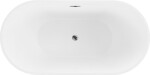 MEXEN - Luna vaňa voľne stojaca 170x80, biela, bez krytu prepadu a zátky 52031708000-SS