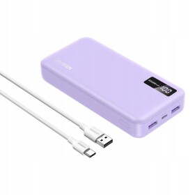 Ugreen Powerbank UGREEN PB312 20000mAh 2xUSB-A, USB-C 20W Fialový