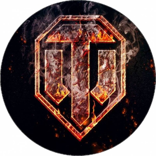 Jedlý papier World of Tanks logo 19,5 cm - Pictu Hap - Pictu Hap