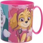 STOR Hrnček Tlapková patrola ružová / 390 ml / Plastový / Vhodné do mikrovlnky (81804)