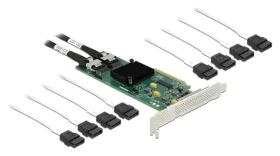 DeLock PCI Express x8 / Radič SATA / PCIe 2.0 / 8x SATA 6 Gb/s / Hot-Swap (90061)