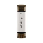 Transcend TS1TESD310S Externý SDD 1TB Strieborná / USB-C 3.2 Gen 2 / R: 1050MBs / W: 950MBs (TS1TESD310S)