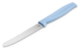 Boker Nôž na pečivo svetlo modrý / Kuchársky nôž / vlnkované ostrie / celková dĺžka 21 cm (03BO015)