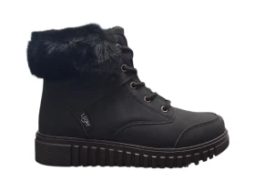 Looke YSARA L1577-24 Dámske zimné členkové topánky čierne 40
