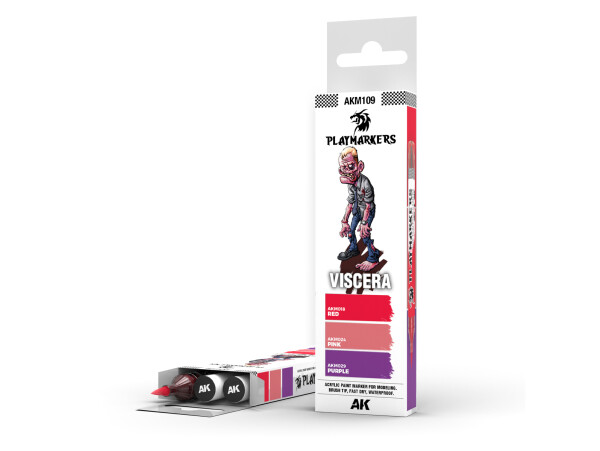 AK interactive AK PLAYMARKERS SET AKM109 VISCERA 3 ks akrylových markerov