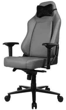 AROZZI PRIMO PREMIUM šedá / herná stolička / 130.5 - 140.5 cm / nosnosť 145 kg / koža (PRIMO-PREM-AE)