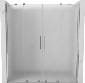 MEXEN/S - Velar Duo posuvné sprchové dvere 180, dekor, chróm 871-180-000-32-01