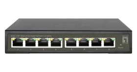 LevelOne GES-2108P čierna / Switch / 8- Port Gigabit / PoE+ / Unmanaged (52090803101)