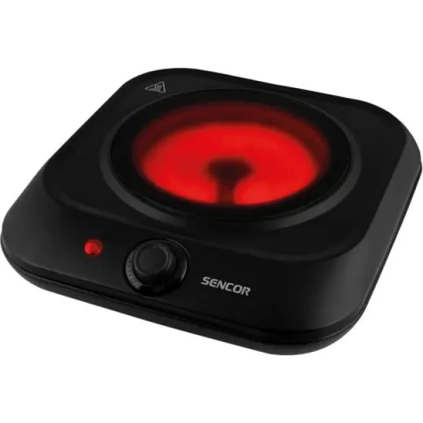 Sencor SCP 1763BK sklokeramický varič jednoplatničkový / 19cm / 1200W (8590669278053)
