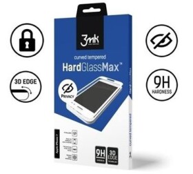 3mk HardGlass MAX Privacy Tvrdené sklo pre Apple iPhone 11 Pro Max čierna (5903108208581)