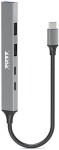 Port Designs Port Designs 900163 huby i koncentratory USB Type-C 5000 Mbit/s strieborný