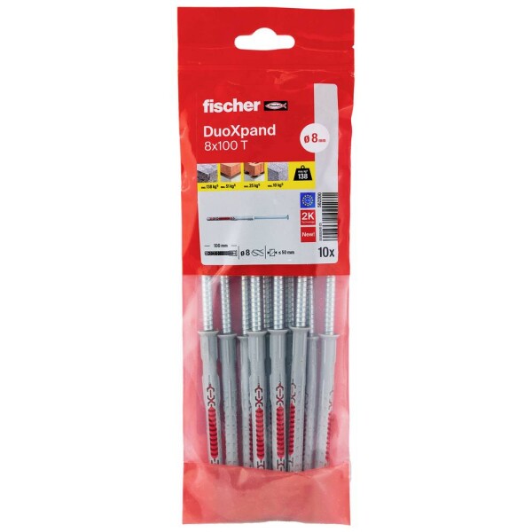Fischer DuoXpand príchytka s dlhým driekom 100 mm 8 mm 562200 10 ks; 562200